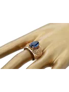 Sapphire Original Vintage 14K Rose Gold Ring Vintage vrc057r